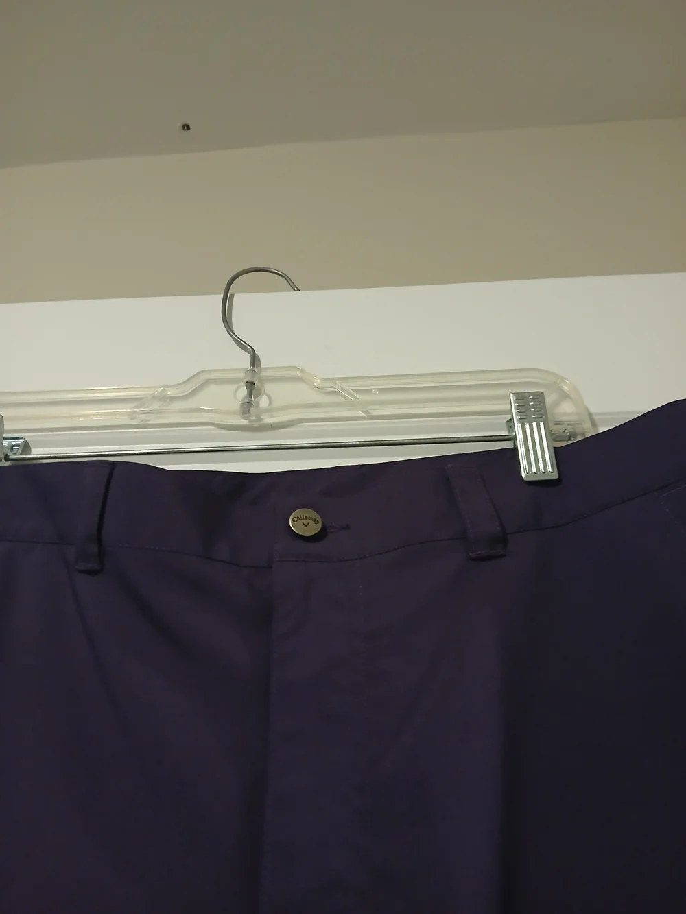 Men's Callaway Performance Golf Shorts - Deep Purple Sz 34 - Picture 6 of 8